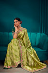 Malachite Bloom Saree