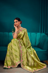 Malachite Bloom Saree