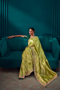 Malachite Bloom Saree