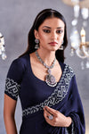 Midnight Embroidered Saree